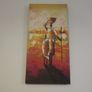 African themed canvas painting Image 2