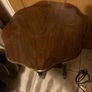 oak barley twisted leg antique side table Image 2