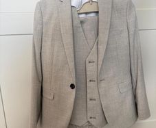 10Y (140cm) grey Kids suit 5-piece set