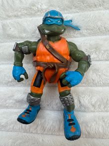 2003 TMNT Scootin Leonardo Teenage Mutant Ninja Turtles TMNT approx. 12 cm. Used Please see photos