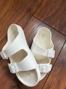 UK 13 white Birkenstocks
