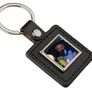Personalised Square PU and Metal Keyring Image 2