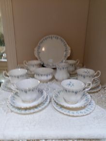 Royal Albert "Memory Lane" 21 Piece Tea Set, Bone China