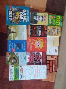 5 euro each. Various joke, maths and other books