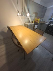 Stunning 2m Dining Set & 4 Swivel Chairs