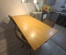 Stunning 2m Dining Set & 4 Swivel Chairs