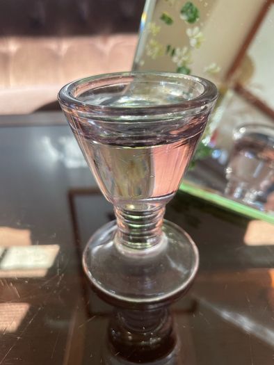 Antique Victorian 19th Century Glass Ice Cream Penny Lick or Deception Glass