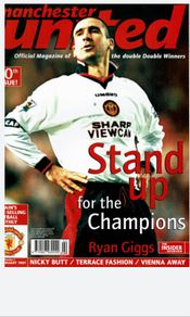 Man Utd 'UNITED' official magazines 1996-97