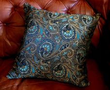 Paisley cushion x 1