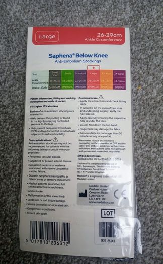 BNIB Anti-Embolism / Post Surgery Stockings