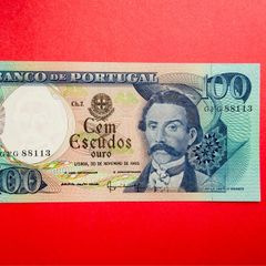 Portugal.  100 Escudos  1965  Pick 169  ( uncirculated )