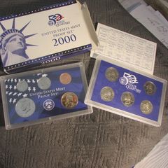 US 2000.10 Coin Proof Set.Gem BU.Mirror finish.Frosted detail.