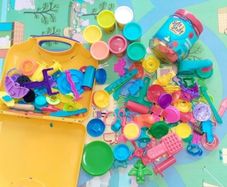 Large Play Doh Bundle with trolley bag