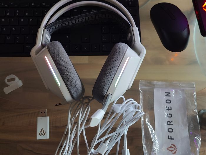 Forgeon Captain RGB Wireless Gaming Headset White