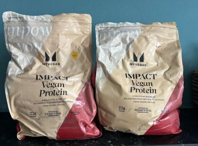 Sealed 2.5 kg Impact Vegan Protein (2 bags) (1 bag 40 2 bags 70) read description