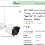 DELTACO Smart Home Smart IP Security Camera - Outdoor IP65-2MP 1080p - ONVIF/RTSP - Wifi - App - Long Range Antenna - White Image 6