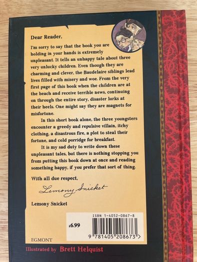 A Series of Unfortunate Events Books 1-5 By Lemony Snicket