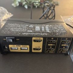 HDMI KVM Switch 2 Port Dual Monitor