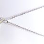 Vintage Sterling Silver 925 Tear Drop Pendant and chain  length 15,5" - 5,25g Image 2