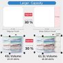 8-Cube Clothes Closet, Plastic Wardrobe with Doors & 1 Hanger, Modular Storage Organizer, Deeper Cubes for Larger Space Image 2