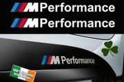 2x BMW M Performance Vinyl Stickers Decal for all models
