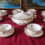 87 Piece Royal Albert Paragon Victoriana Rose Bone China Gold Gilt Dinner And Tea Service / Set For 10 Person Setting Made In England Image 8