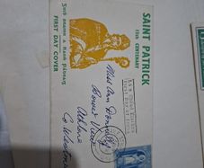 St.Patrick Commemorative Stamp 1961 -First Day Cover