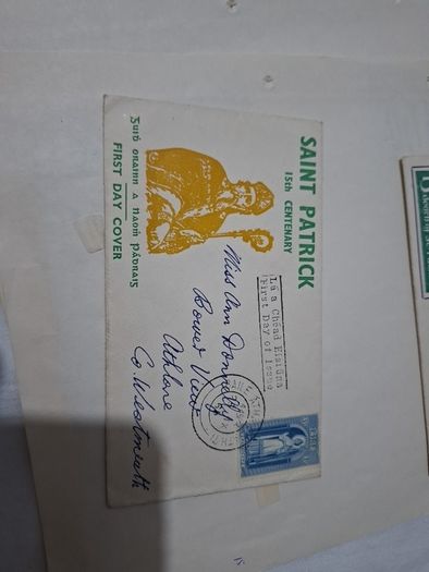 St.Patrick Commemorative Stamp 1961 -First Day Cover