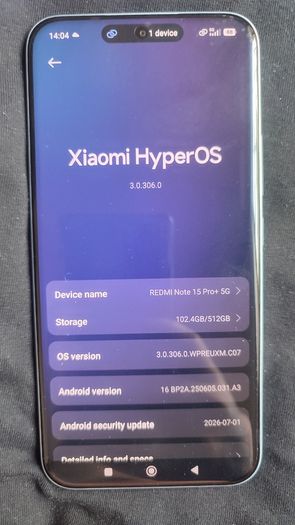 Xiaomi Redmi Note 15 Pro+ 5G