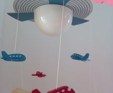 Ceiling Light with Planes Children's Bedroom Playroom Boy Girl