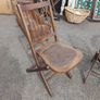 Pair Of Antique Folding Chairs Image 2