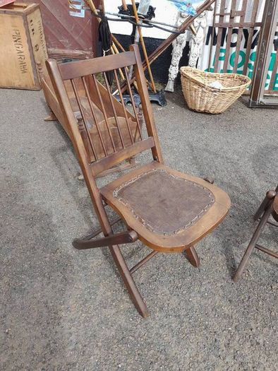 Pair Of Antique Folding Chairs