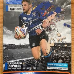 2013 Leinster v Ospreys - RaboDirect Pro12 Programme