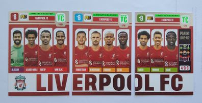 Liverpool Footbal Cards (set Of 3) Panini Top Class 2022