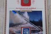 U.S.A. Mint Stamps : Buffalo Nickel Stamp And Coin Panel : " Yellowstone National Park "