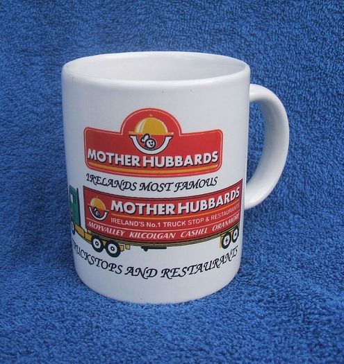 MOTHER HUBBARDS (truck stop & restaurants) - a merchandise/souvenir mug (c.1990's)