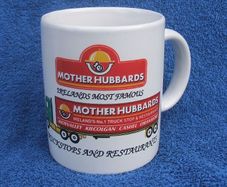 MOTHER HUBBARDS (truck stop & restaurants) - a merchandise/souvenir mug (c.1990's)
