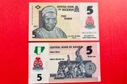 Nigeria   5 Naira 2022 Polymer / Plastic  ( Uncirculated )