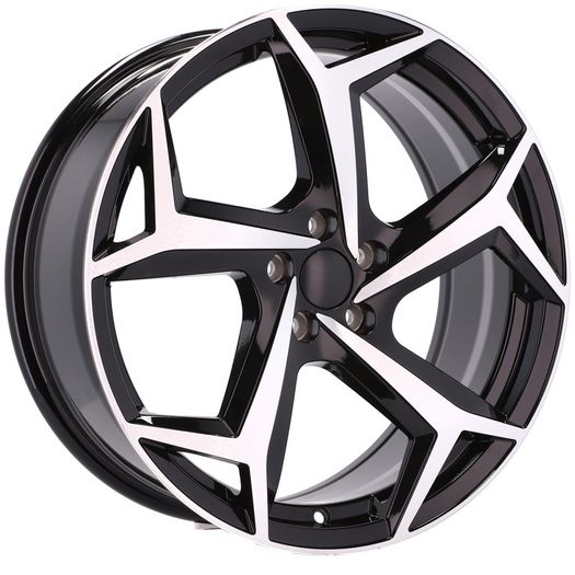 15" Bonneville Black Alloy Wheels Vw Audi Seat Skoda Subaru Toyota 5x100