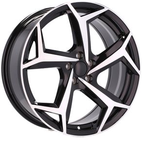 15" Bonneville Black Alloy Wheels Vw Audi Seat Skoda Subaru Toyota 5x100