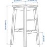 Ikea Nilsolle bar stool X2 Image 2