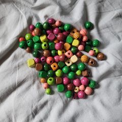 Wooden beads for crafting etc.