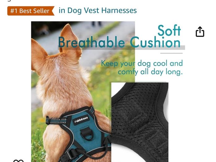 Dog harness by Rabbit Goo