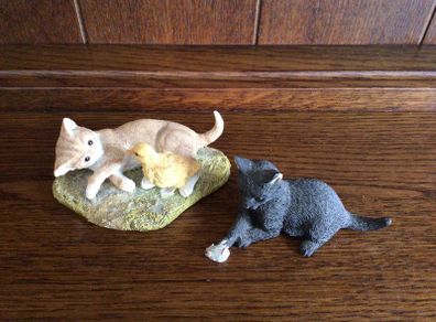 2 Small Cat ornaments