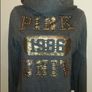 Pink Victoria's Secret grey hoodie zipped jumper size L UK12 EU40 Postage included Image 2