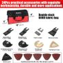 NEW SALE Oscillating Tool, 500W Oscillating Multitool Kit with 5 degree Oscillation Angle, Quick Change & Kickback Protection, 6 Variable Speeds, Auxiliary Handle, 34Pcs Saw Accessories and Carry Bag Included Image 6