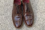Grenson brown leather shoes