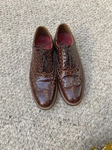 Grenson brown leather shoes