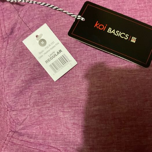 New pink KOI scrub nurse trousers medium RRP 45 euro