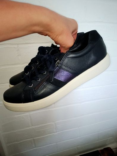 Hotter  navy trainers leather size 6